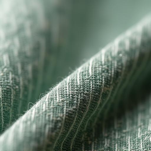 リサイクル素材で作られた布地のクローズアップ